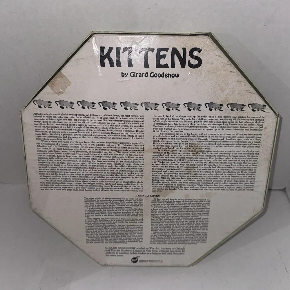 Vintage 1968 Springbok Kittens Okta Puzzle 500 Pc Girard Goodenow